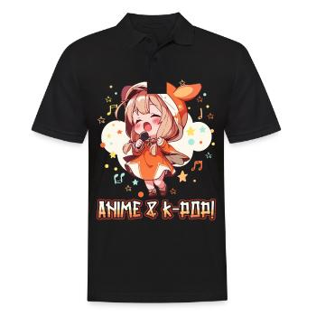 Anime Und K-Pop Koreanische Popmusik Kpop - Männer Poloshirt - Schwarz - Vorne - Kai (181cm)