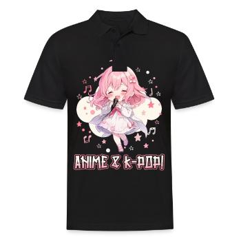 Anime Und K-Pop Koreanische Popmusik Kpop - Männer Poloshirt - Schwarz - Vorne - Kai (181cm)