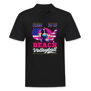 Beach Volleyball President Of Beach Volleyball - Men's Polo Shirt - black - Front - Kai (181cm)