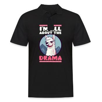 Schauspieler Alles über das Drama - Männer Poloshirt - Schwarz - Vorne - Kai (181cm)