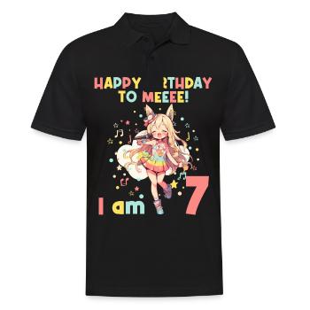 Anime Mandga K-Pop KPop Girl 7ème anniversaire - Polo Homme - noir - Devant - Kai (181cm)