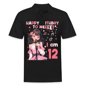Anime Mandga K-Pop KPop Fille 12e anniversaire - Polo Homme - noir - Devant - Kai (181cm)