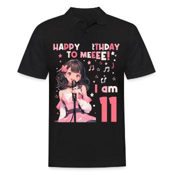 Anime Mandga K-Pop KPop Mädchen 11. Geburtstag - Männer Poloshirt - Schwarz - Vorne - Kai (181cm)
