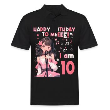Anime Mandga K-Pop KPop Mädchen 10. Geburtstag - Männer Poloshirt - Schwarz - Vorne - Kai (181cm)