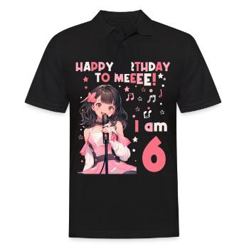 Anime Mandga K-Pop KPop Mädchen 6. Geburtstag - Männer Poloshirt - Schwarz - Vorne - Kai (181cm)