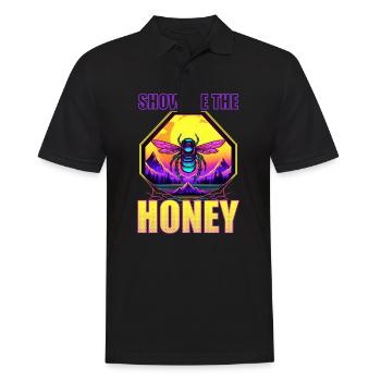 Beekeeper Show Me Honey - Men's Polo Shirt - black - Front - Kai (181cm)