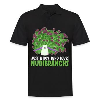 Nudibranch Nacktkiemer Nacktschnecken - Männer Poloshirt - Schwarz - Vorne - Kai (181cm)