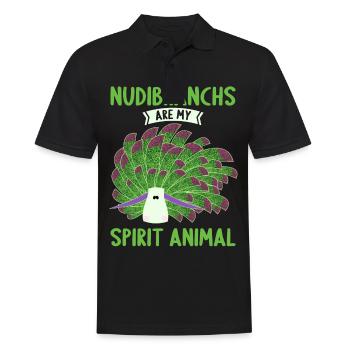 Nudibranch Nacktkiemer Nacktschnecken - Männer Poloshirt - Schwarz - Vorne - Kai (181cm)