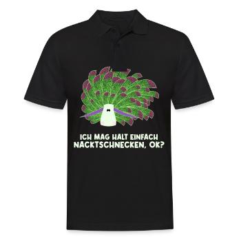 Nudibranch Nacktkiemer Nacktschnecken - Männer Poloshirt - Schwarz - Vorne - Kai (181cm)