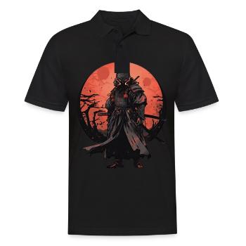 Asie 80s Samouraï Rétro Japonais Samouraï - Polo Homme - noir - Devant - Kai (181cm)