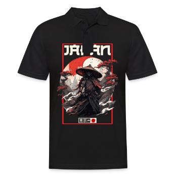 Asie 80s Samouraï Rétro Japonais Samouraï - Polo Homme - noir - Devant - Kai (181cm)