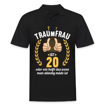 Diese Traumfrau ist 20 Jahre 20 Geburtstag - Männer Poloshirt - Schwarz - Vorne - Kai (181cm)