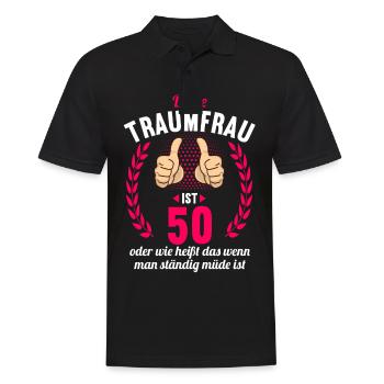 Diese Traumfrau ist 50 Jahre 50 Geburtstag - Männer Poloshirt - Schwarz - Vorne - Kai (181cm)