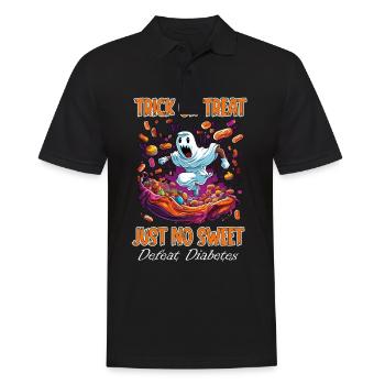 Halloween : des bonbons ou des friandises, mais - Polo Homme - noir - Devant - Kai (181cm)