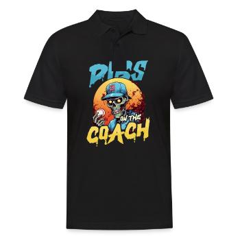 Halloween Coach Dibs On Zombie Coach Baseball - Men's Polo Shirt - black - Front - Kai (181cm)