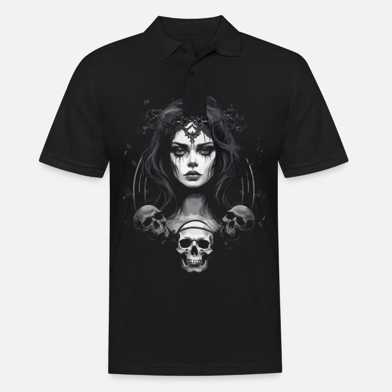 Gothic Ästhetik Goth - Männer Poloshirt - Schwarz