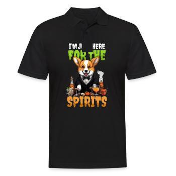 Le barman d’Halloween juste ici pour les spiritueux - Polo Homme - noir - Devant - Kai (181cm)