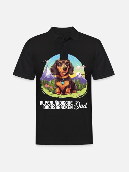 Alpenländische Dachsbracke - Männer Poloshirt - Schwarz