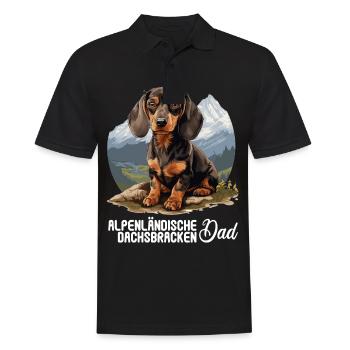 Alpenländische Dachsbracke - Männer Poloshirt - Schwarz - Vorne - Kai (181cm)