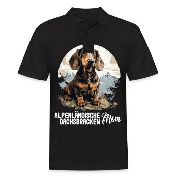 Alpenländische Dachsbracke - Männer Poloshirt - Schwarz - Vorne - Kai (181cm)