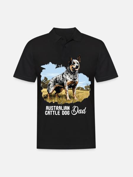 Hund Bouvier australien - Polo Homme - noir
