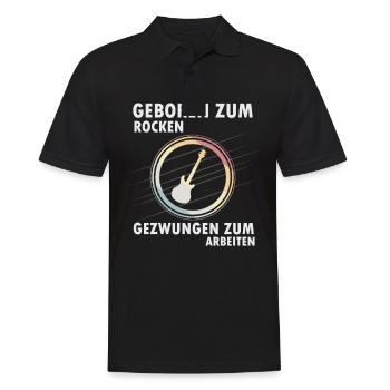 Rockmusik - Männer Poloshirt - Schwarz - Vorne - Kai (181cm)