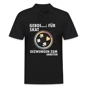 Skat - Männer Poloshirt - Schwarz - Vorne - Kai (181cm)