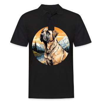 Hund Kangal - Männer Poloshirt - Schwarz - Vorne - Kai (181cm)