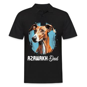 Chien Azawakh - Polo Homme - noir - Devant - Kai (181cm)