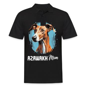 Chien Azawakh - Polo Homme - noir - Devant - Kai (181cm)