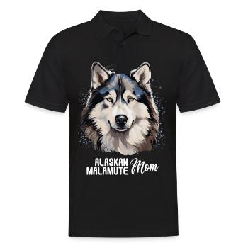 Dog Alaskan Malamute - Men's Polo Shirt - black - Front - Kai (181cm)
