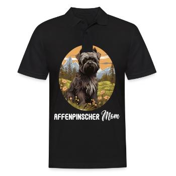 Chien Affenpinscher - Polo Homme - noir - Devant - Kai (181cm)