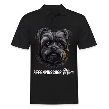 Chien Affenpinscher - Polo Homme - noir - Devant - Kai (181cm)