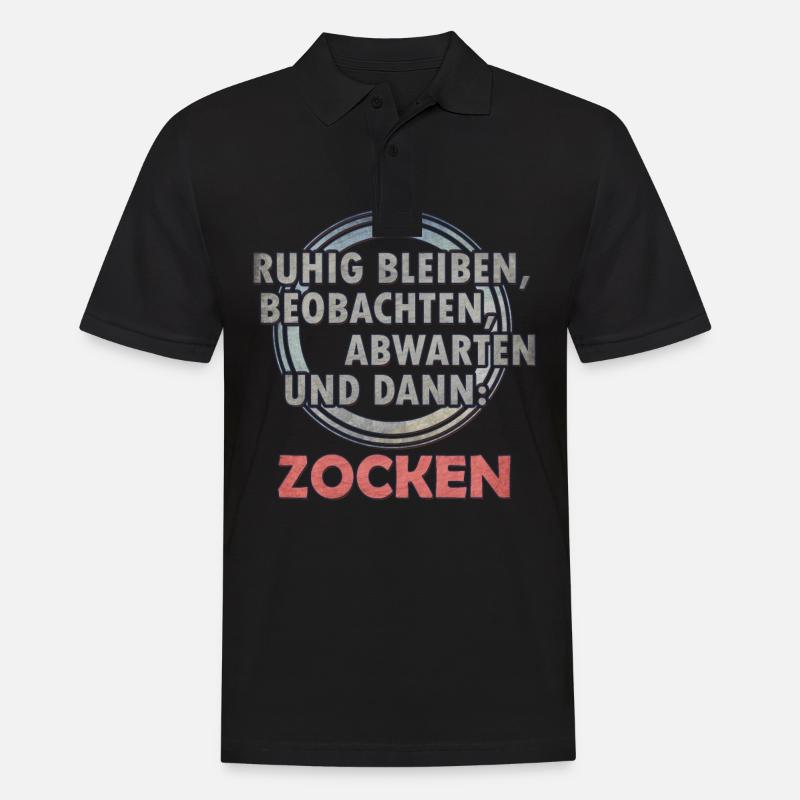 Gaming - Männer Poloshirt - Schwarz