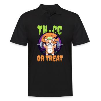 Musculation Halloween épais ou traiter - Polo Homme - noir - Devant - Kai (181cm)