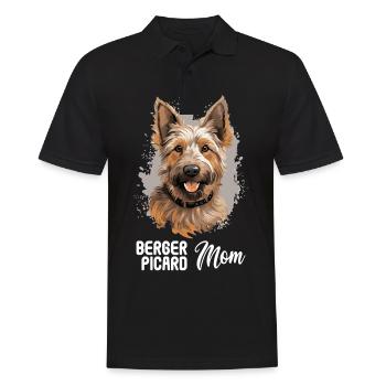 Dog Berger Picard - Men's Polo Shirt - black - Front - Kai (181cm)