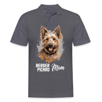 Hund Berger Picard - Männer Poloshirt - Anthrazit - Vorne - Nico (186cm)