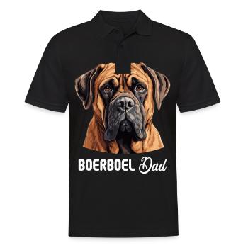 Hund Boerboel - Männer Poloshirt - Schwarz - Vorne - Kai (181cm)