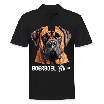 Hund Boerboel - Männer Poloshirt - Schwarz - Vorne - Kai (181cm)