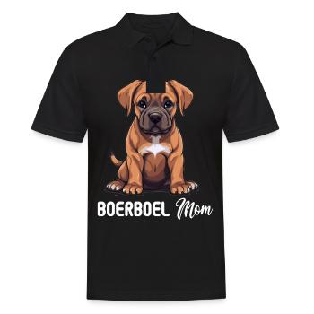 Hund Boerboel - Männer Poloshirt - Schwarz - Vorne - Kai (181cm)