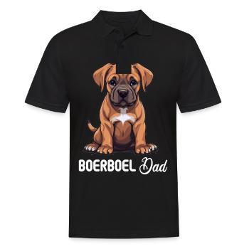 Hund Boerboel - Männer Poloshirt - Schwarz - Vorne - Kai (181cm)