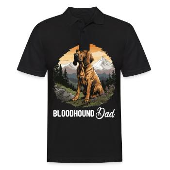 Chien Bloodhound - Polo Homme - noir - Devant - Kai (181cm)