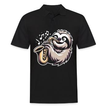 Saxophone - Polo Homme - noir - Devant - Kai (181cm)