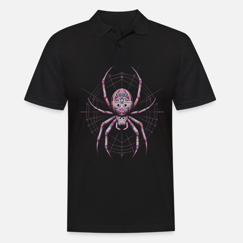 Spinne - Männer Poloshirt - Schwarz
