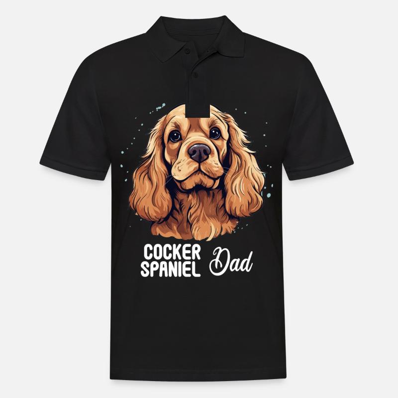 Hund Cocker Spaniel - Männer Poloshirt - Schwarz