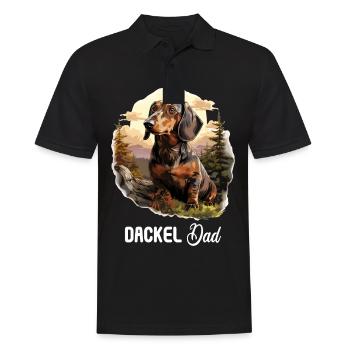 Chien teckel - Polo Homme - noir - Devant - Kai (181cm)