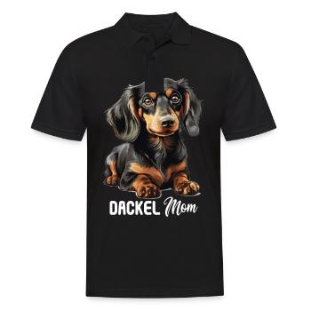 Chien teckel - Polo Homme - noir - Devant - Kai (181cm)