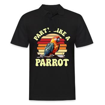 Perruche Perruche Oiseau Perruche Propriétaire - Polo Homme - noir - Devant - Kai (181cm)