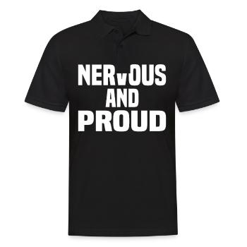 Misanthrop Menschenhasser Asozial Introvertiert - Männer Poloshirt - Schwarz - Vorne - Kai (181cm)