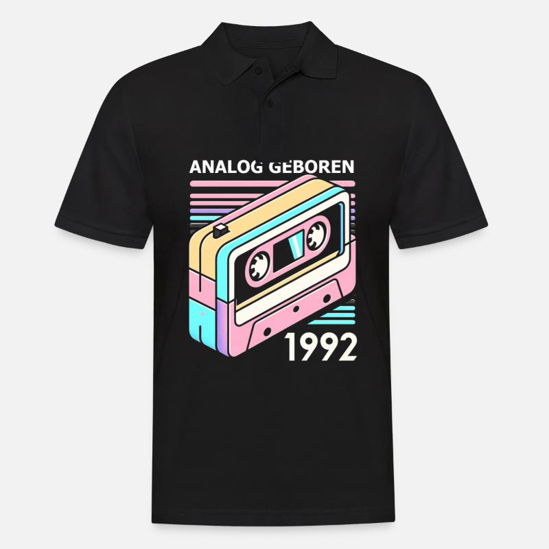 1992 - Männer Poloshirt - Schwarz